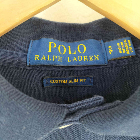 ポロラルフローレン POLO RALPH LAUREN ポロベア刺繍 S/Sポロシャツ CUSTOM SLIM FIT メンズ JPN:S