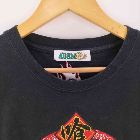 エージェム Agem 25SS OFUDA 猫CAT 刺繍 Tシャツ メンズ FREE