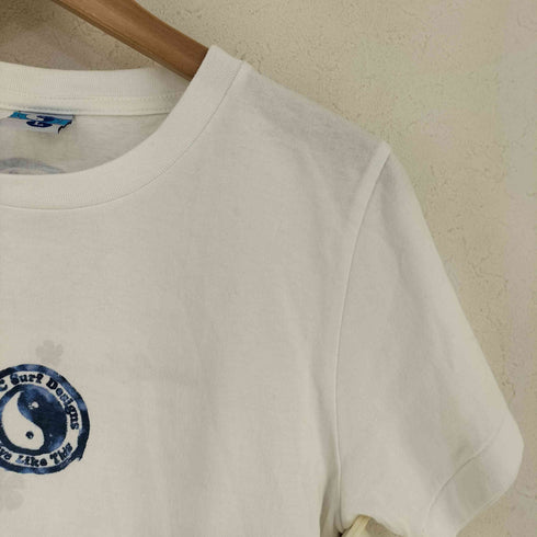 T&C SURF DESIGNS Y2K シングルステッチ 両面プリントロゴ Tシャツ レディース L