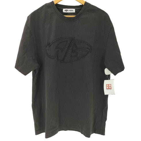 エージェム Agem 25SS 加工 アップリケ 半袖 Tシャツ メンズ JPN:L