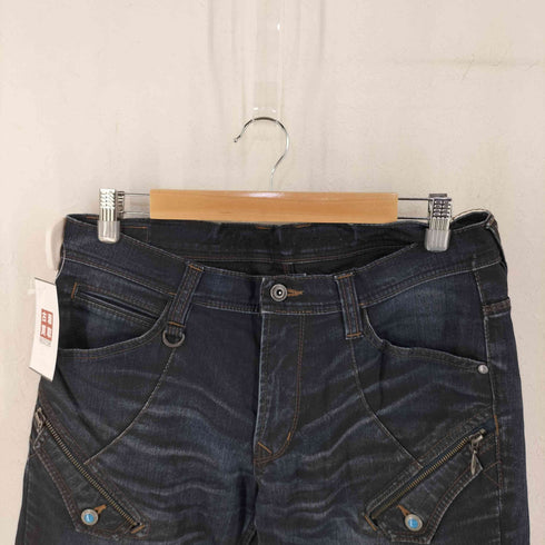 ニコルクラブフォーメン NICOLE CLUB FOR MEN Y2K フラップポケット 加工 フレアデニムパンツ メンズ JPN:48