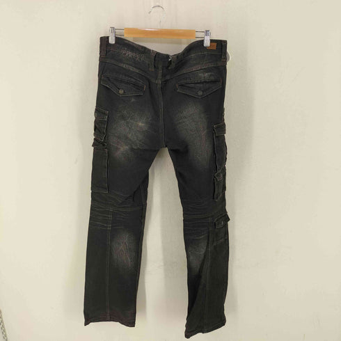 ニコルクラブフォーメン NICOLE CLUB FOR MEN Y2K マルチポケット 加工 フレアデニムカーゴパンツ メンズ JPN:50