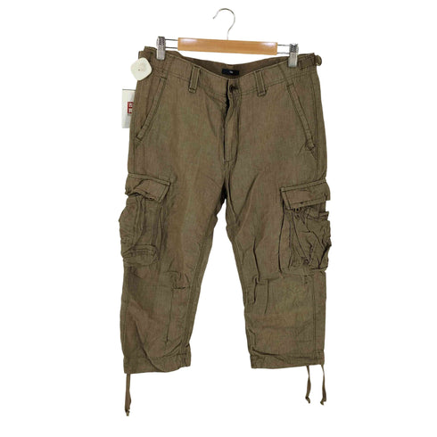 ギャップ Gap Y2K リネン混 クロップド カーゴパンツ メンズ M