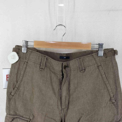 ギャップ Gap Y2K リネン混 クロップド カーゴパンツ メンズ M