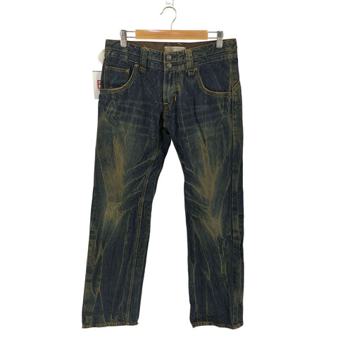Blue Denim Garment Y2K 070706 鬼フェード デニムパンツ メンズ L