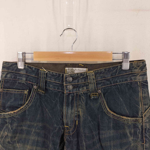 Blue Denim Garment Y2K 070706 鬼フェード デニムパンツ メンズ L