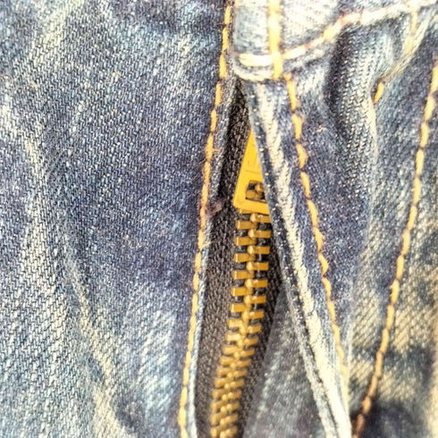 Blue Denim Garment Y2K 070706 鬼フェード デニムパンツ メンズ L