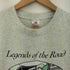 フルーツオブザルーム FRUIT OF THE LOOM 80s USA製 LEGENDS OF THE ROAD プリント クルーネック半袖Tシャツ メンズ import:XL