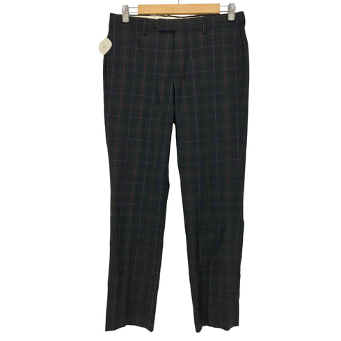 ブルックスブラザーズ BROOKS BROTHERS REGENT FIT ウールギャバ チェック センタープレススラックス メンズ W32 L30