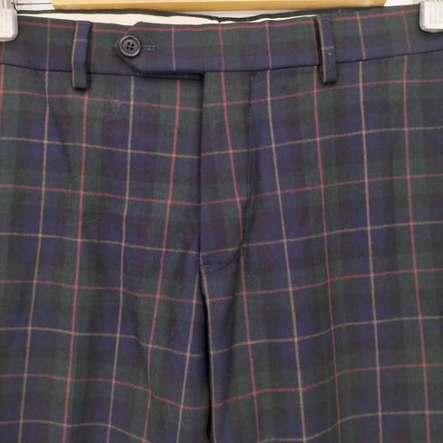 ブルックスブラザーズ BROOKS BROTHERS REGENT FIT ウールギャバ チェック センタープレススラックス メンズ W32 L30