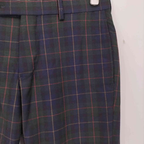 ブルックスブラザーズ BROOKS BROTHERS REGENT FIT ウールギャバ チェック センタープレススラックス メンズ W32 L30