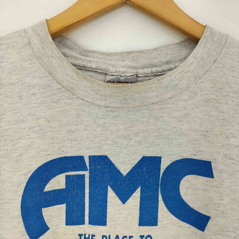 オニータ ONEITA 90s 袖裾シングルステッチ 両面プリント クルーネック半袖Tシャツ メンズ import:L