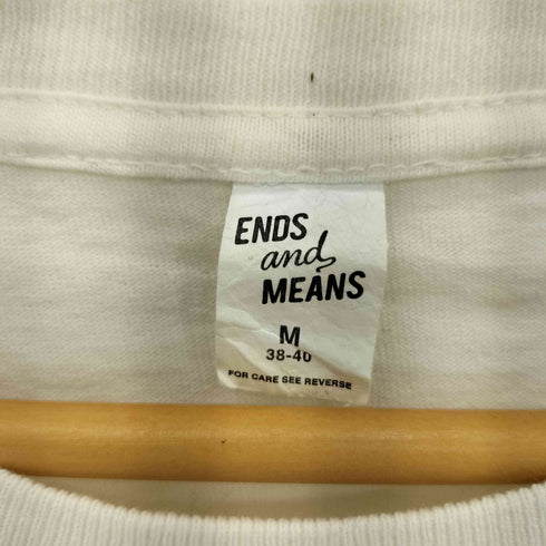 エンズアンドミーンズ ENDS and MEANS 両面プリント クルーネックTシャツ メンズ JPN:M