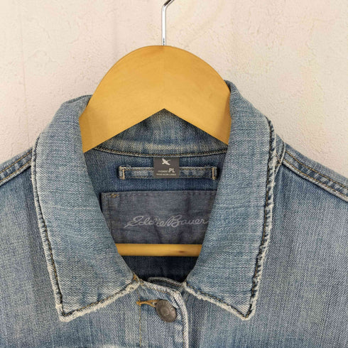 エディーバウアー Eddie Bauer パッチロゴ デニムジャケット レディース PL