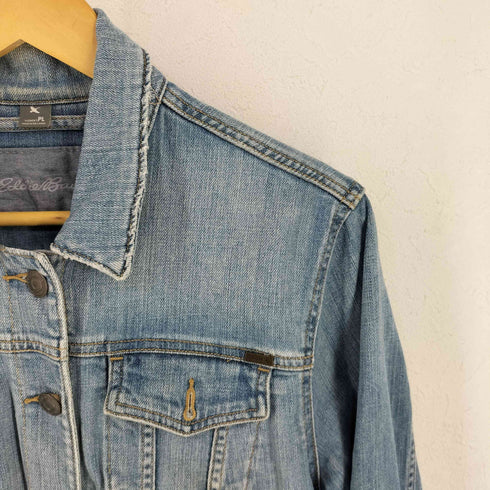 エディーバウアー Eddie Bauer パッチロゴ デニムジャケット レディース PL