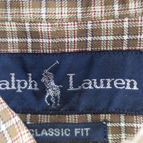 ポロバイラルフローレン Polo by RALPH LAUREN CLASSIC FIT スモールポニー刺繍 BD L/S シャツ メンズ import:XL