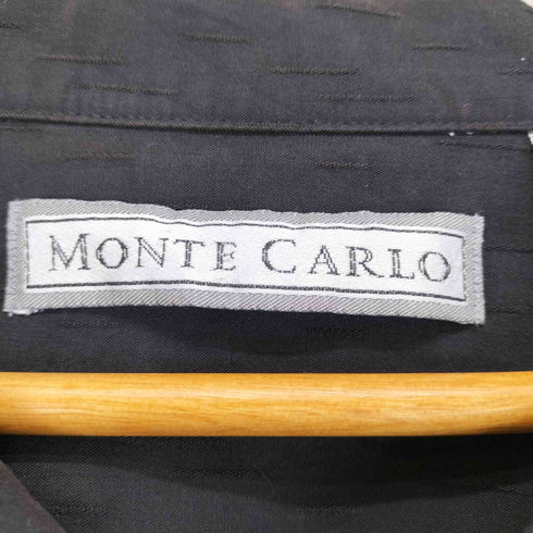 モンテカルロ MONTE CARLO 音符刺繍ボックス開襟シャツ メンズ import:XL