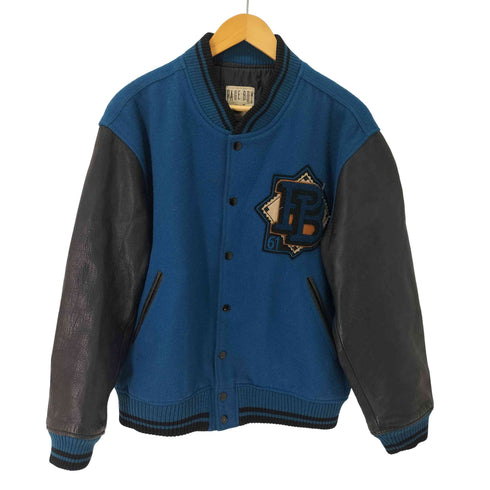 ページボーイ PAGEBOY レザー切替 ウールスタジャン メンズ JPN:M