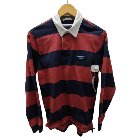 エルエルビーン L.L.Bean TRADITIONAL FIT L/S ボーダー ラガー ポロ シャツ メンズ import:M