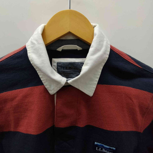 エルエルビーン L.L.Bean TRADITIONAL FIT L/S ボーダー ラガー ポロ シャツ メンズ import:M
