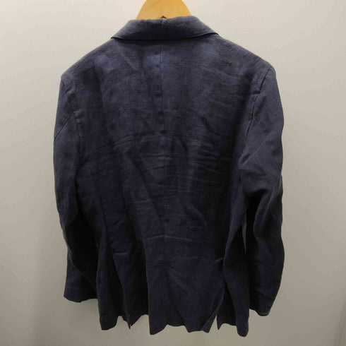 メーカーズシャツカマクラ Makers Shirt 鎌倉 裏地背抜き 麻 リネン 3B テーラード ジャケット メンズ JPN:M