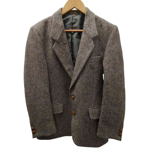 ハリスツイード Harris Tweed 90S Made In Britain Dunn&Co. 社製 英国製 2B ツイード テーラード ジャケット クルミボタン メンズ