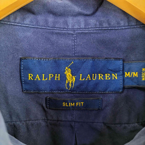ラルフローレン RALPH LAUREN SLIM FIT ポニー刺繍 シャツ メンズ import:M