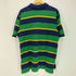ポロバイラルフローレン Polo by RALPH LAUREN 90s~00s マルチボーダー ポニー刺繍 半袖ポロシャツ メンズ import:XL