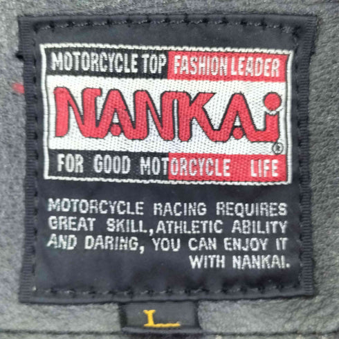 NANKAI 裏地総柄 ダブルライダースジャケット メンズ JPN:L