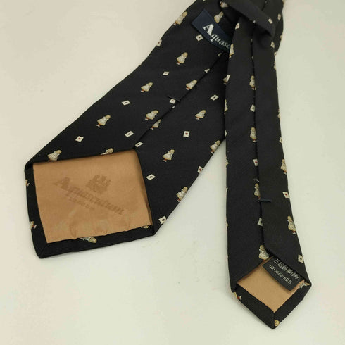 アクアスキュータム AQUASCUTUM 総柄 トランプ ネクタイ メンズ