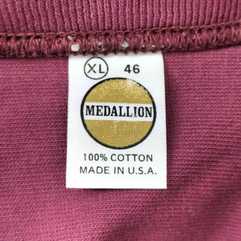 MEDALLION MADE IN USA ヘビーウェイトVネック L/S Tシャツ メンズ XL