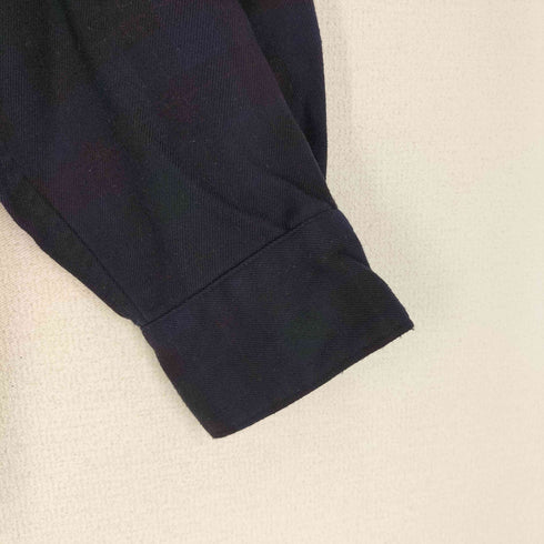 ユナイテッドアローズグリーンレーベルリラクシング UNITED ARROWS green label relaxing TRフラノ チェック ジャストルースシャツ メンズ JPN:S