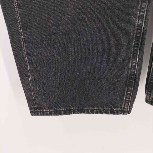 ユニクロ UNIQLO ワイドフィットジーンズ 黒 30 メンズ 30
