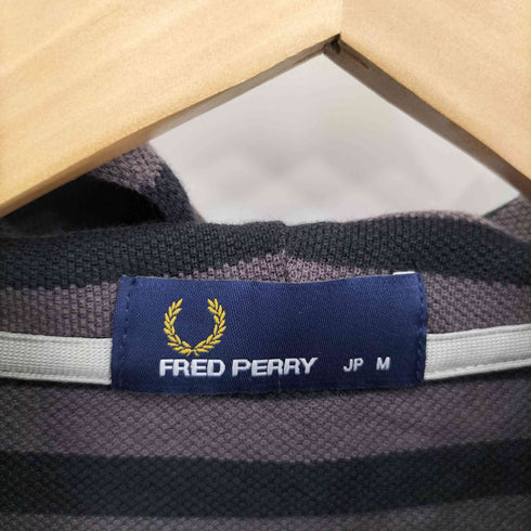 フレッドペリー FRED PERRY ボーダー ジップアップパーカー メンズ JPN:M