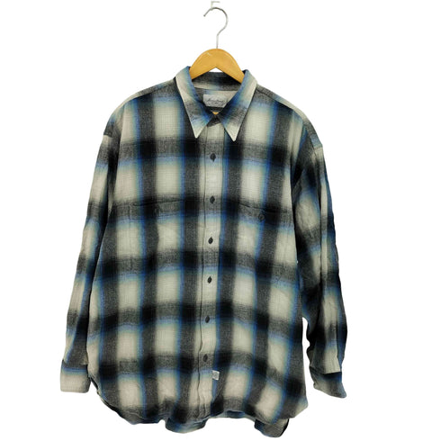 マーヴィンポンティアック Marvine Pontiak Military SH ルーズシルエット ネル チェックシャツ メンズ Authentic
