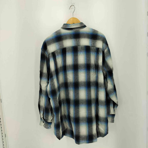 マーヴィンポンティアック Marvine Pontiak Military SH ルーズシルエット ネル チェックシャツ メンズ Authentic