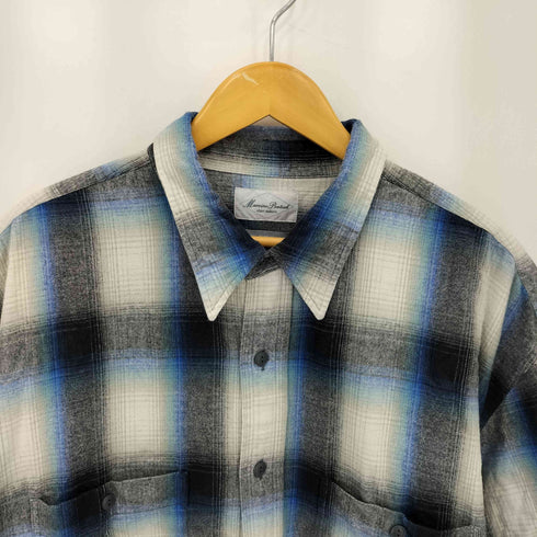 マーヴィンポンティアック Marvine Pontiak Military SH ルーズシルエット ネル チェックシャツ メンズ Authentic