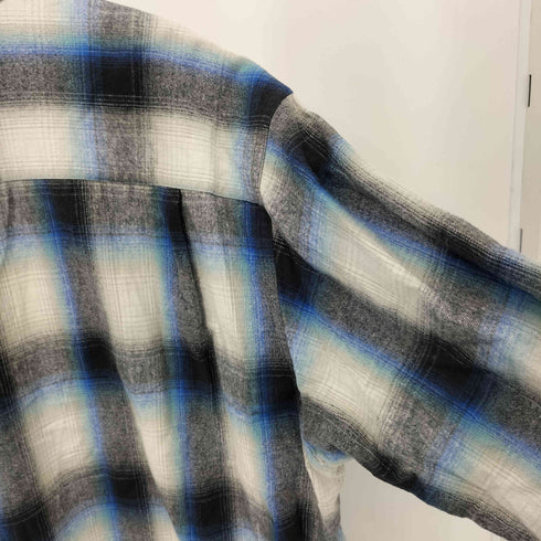 マーヴィンポンティアック Marvine Pontiak Military SH ルーズシルエット ネル チェックシャツ メンズ Authentic