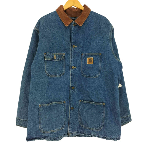 カーハート Carhartt 00s USA製 デニムカバーオール ミシガンチョアコート メンズ import:L