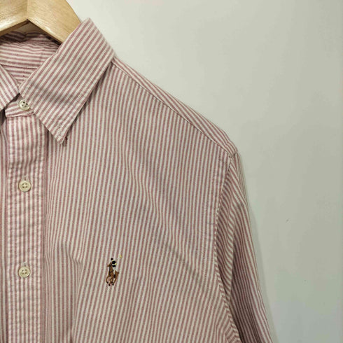 ラルフローレン RALPH LAUREN CLASSIC FIT ポニー刺繍 ストライプ ボタンダウンシャツ メンズ import:M