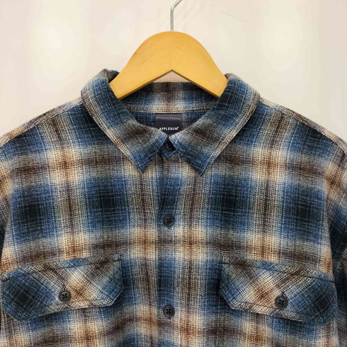 アップルバム APPLEBUM フラップポケット チェック ネルシャツ メンズ JPN:XL