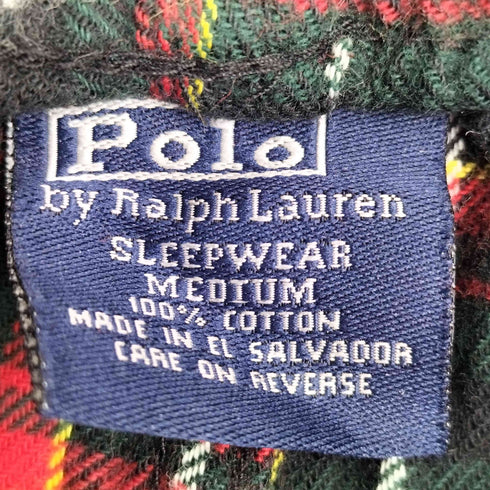ポロバイラルフローレン Polo by RALPH LAUREN 90s~00s チェック SLLEPWEAR パジャマパンツ メンズ JPN:M