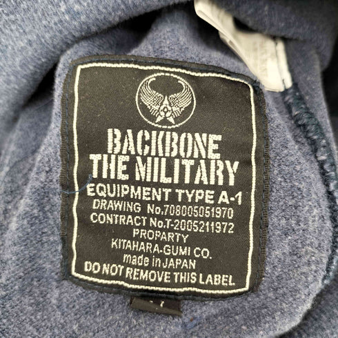 バックボーン BACKBONE ヴィンテージ加工 前V ミリタリースウェット メンズ JPN:M