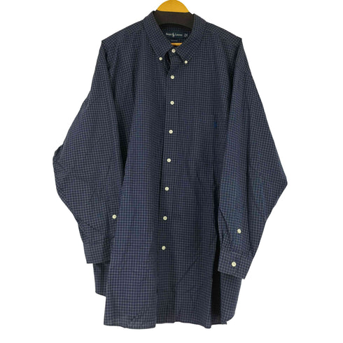 ラルフローレン RALPH LAUREN スモールポニー刺繍 チェック L/S BD シャツ メンズ 4X BIG
