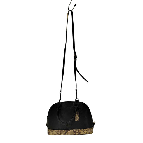 コーチ COACH SIERRA SATCHEL WITH SNAKE EMBOSSED LEATHER TRIM パイソン柄 レザー ショルダーバッグ レディース