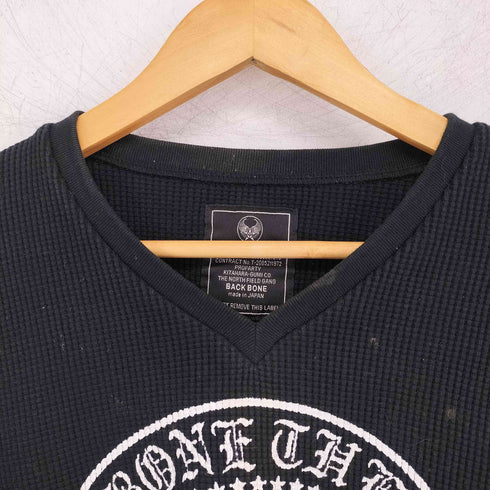 バックボーン BACKBONE オールドイングリッシュ Vネック サーマルカットソー メンズ JPN:M