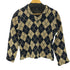 トリココムデギャルソン tricot COMME des GARCONS 90S AD1996 アーガイル柄 ウール ナイロン Vネック ニット セーター レディース