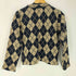 トリココムデギャルソン tricot COMME des GARCONS 90S AD1996 アーガイル柄 ウール ナイロン Vネック ニット セーター レディース