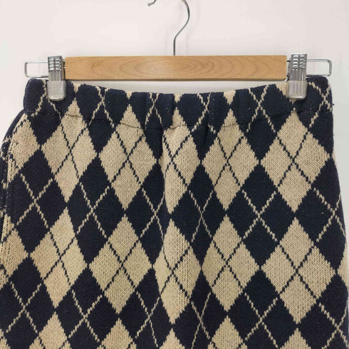 トリココムデギャルソン tricot COMME des GARCONS 90S AD1996 アーガイル柄 ウール ナイロン ニット スカート レディース