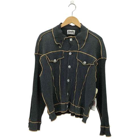 トゥードゥーコトハヨコザワ todo kotoha yokozawa denim like pleats jacket デニムライク プリーツ ジャケット レディース